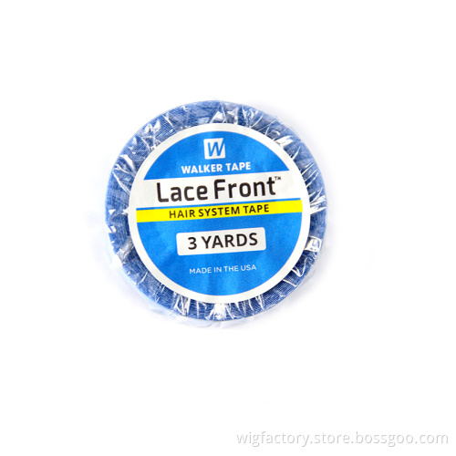 Waterproof blue tape 3 yard/12 yard/36 yard blue toupee hair patch tape, waterproof lace frontal hair tape